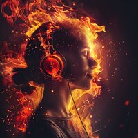 Fire's Embrace Lull - Sleep Crickets & Blaze Nights & Binaural Moods