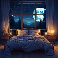 El Suave Agarre De La Noche Se Aprieta - Sueños pacíficos & Dormir Mucho & Sonido del río para dormir