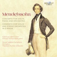 Concerto for Violin and String Orchestra in D Minor, MWV O 3: II. Andante - Theodore Kuchar & Slovak National Symphony Orchestra & Antonio Pompa-Baldi & Solomiya Ivakhiv & Феликс Мендельсон