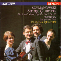 String Quartet No. 1 in C Major, Op. 37: I. Lento assai - Allegro moderato - Carmina Quartet & Кароль Шимановский