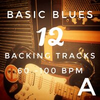 Basic Blues 12 Backing track in A 70 bpm - Drumonome