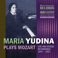 Piano Sonata in A Major, KV 331 (KV 300i): 3. Alla Turca. Allegretto - Мария Юдина & Вольфганг Амадей Моцарт