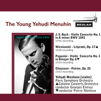 Violin Concerto in A Minor, BWV 1041: I. Allegro non tanto - Yehudi Menuhin & Johann Sebastian Bach