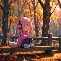 Hiding from the cold - Serene Fox