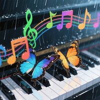 雨的阿尔法波音乐（助眠雨音脑波纯乐） - 蝴蝶梦幻和声精灵