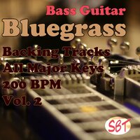 Bluegrass Bass Guitar Backing Track in D Major 200 BPM, Vol. 2 - Sydney Backing Tracks