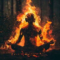 Fire's Calming Sounds - 1 Hour Meditation & Flammables & inTune