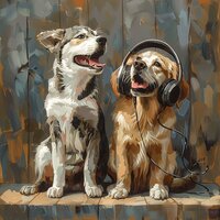 Sprinting Spree Symphony - Music for Calming Dogs & Delta Shores & Endless Horizons