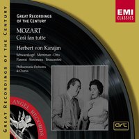 Così fan tutte, Act I, Scene 3: "Ah, non partite!" - Герберт фон Караян & Philharmonia Orchestra & Elisabeth Schwarzkopf & Rolando Panerai & Leopold Simoneau & Nan Merriman & Вольфганг Амадей Моцарт