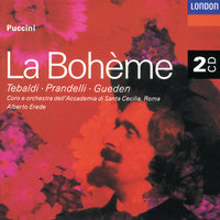 Puccini: La Bohème / Act 2 - "Arranci, datteri!" - Fernando Corena & Raphael Arie & Giacinto Prandelli & Renata Tebaldi & Giovanni Inghilleri & Coro dell'Accademia Nazionale di Santa Cecilia & Orchestra dell'Accademia Nazionale di Santa Cecilia & Alberto Erede & Джакомо Пуччини