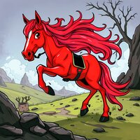 Ruby Surge - Scarlet Horse