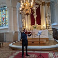Cello Suite No. 5 in D, BWV 1012 - Transcribed for viola: Prélude (St. John's Church in Riga) (Rīgas Sv. Jāņa baznīca) - Maksym Filatov & Johann Sebastian Bach