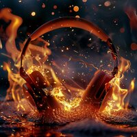 Evening's Fiery Pulse - E_90 & Fire Sounds & Solfeggio Sanctuary