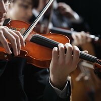 Evening's Gentle Orchestral Touch - Calm Vibes & Calm Whale & Calming Brown Restful Sounds