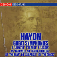 Symphony 101 in D Major Hob 1/101 " The Clock": III. Menuetto: Allegretto - Alfred Scholz & Bamberg Symphony Orchestra & Йозеф Гайдн