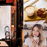 Retro Backdrops for Sunrise with Coffee - Relaxing Instrumental Jazz Cafe
