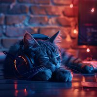 Cat's Night Harmony - Static Peace & Control Your Breath & Liquid Quiet Spirit