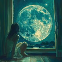 El Eco Del Sueño Llama - Música para dormir en conjunto & Luna azul plateada & Lista de reproducción para relajarse durante la noche