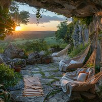 Resplandor Del Atardecer En Notas Suaves - Ambiente Relajante de Música & Tranquilo Café Música & Espacios Relajantes