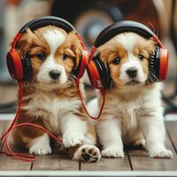 Canine Play Rhythms - Dog Music Zone & Crystal Voices & Wind Speaks