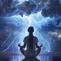 Flujo De Trueno Para Posturas De Yoga - Chorton & Iluminación & Cielos de lluvia