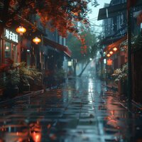 Pitter-Patter Lull - Waiting Rooms & Rain Ambience & Mahogany