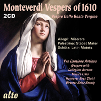 Vespro Della Beata Vergine (Marienvesper) - Pro Cantione Antiqua & Hannover Boys Choir & Musica Fiata & Collegium Aureum & Mark Brown & Edgar Fleet & Клаудио Монтеверди