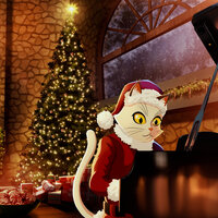 Mistletoe - Piano Cat