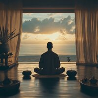 Peaceful Sounds Aid Meditation - ASMR Universe & Universal Frequency Zone & Waterfall Meditations