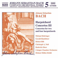 Concerto for 2 Keyboards in C Minor, Bwv 1060: Ii. Largo ovvero adagio - Robert Hill & Michael Behringer & Cologne Chamber Orchestra & Helmut Muller-Bruhl & Johann Sebastian Bach