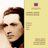 Hahn: Chansons grises - 1. Chanson d'automne - Jacques Jansen & Jacqueline Bonneau