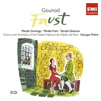 QUATRIEME ACTE: Par ici, par ici, mes amis! (Marthe/Choeur/Valentin/Marguerite/Siebel) - Georges Pretre & Chœur du Théâtre national de l'Opéra de Paris & Jocelyne Taillon & Michele Command & Mirella Freni & Thomas Allen & Шарль Гуно
