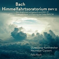 Lobet Gott in seinen Reichen (Himmelfahrtsoratorium BWV 11): Rezitativ: Und ward aufgehoben zusehends - Christian Rathgeber & Neumeyer Consort & Felix Koch & Johann Sebastian Bach