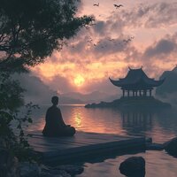 Gentle Lofi for Serenity - Tibet Atmosphere & Beautiful Inspirational Meditation Music & Water Rocks