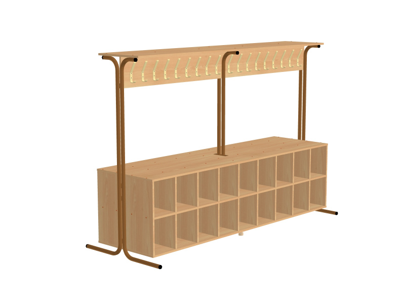 Системы хранения в раздевалках образовательных учреждений