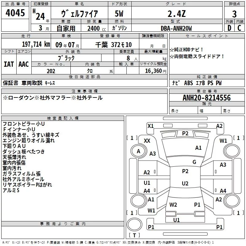Toyota Vellfire Лот № 2012