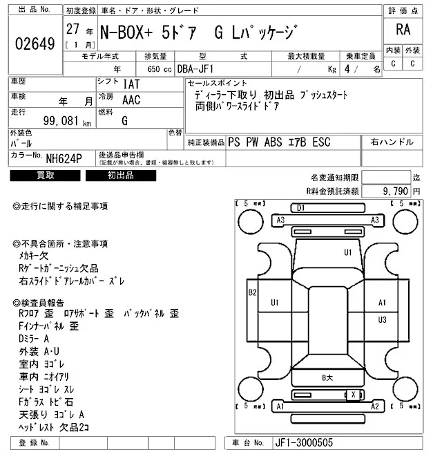 Honda N Box Plus Лот № 2015
