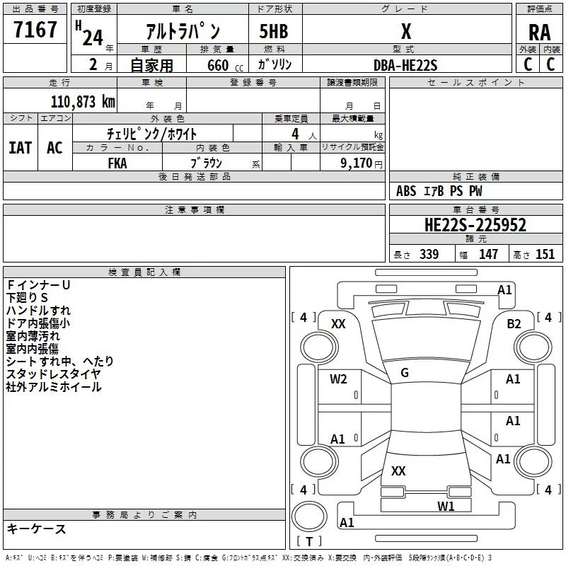 Suzuki Alto Lapin Лот № 2012