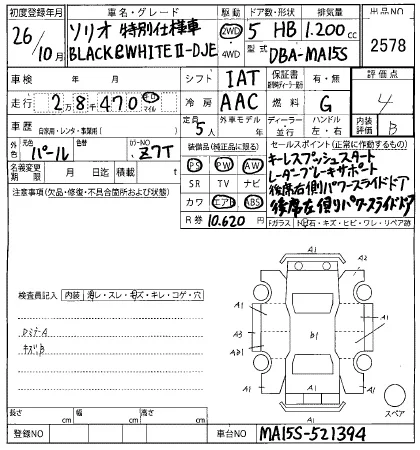 Suzuki Solio Лот № 2014