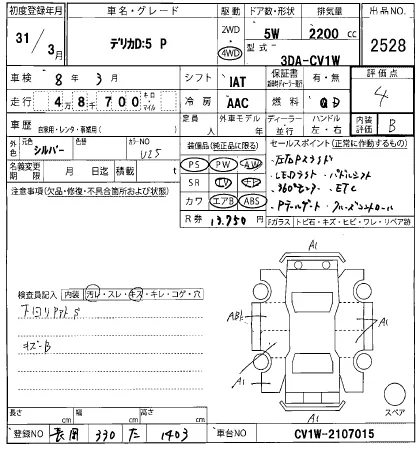 Mitsubishi Delica D5 Лот № 2019