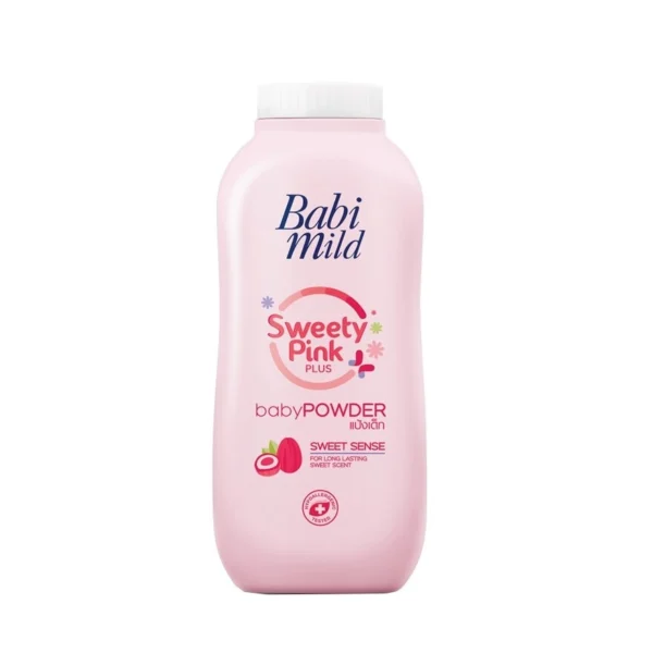 Babi Mild Baby Powder Sweety Pink Plus 160 G. Оригинал