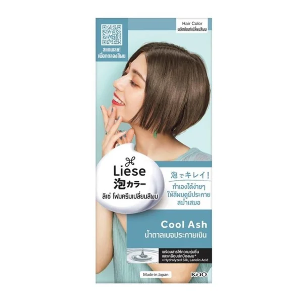 Liese Creamy Bubble Color Cool Ash โฟมเปลี่ยนสีผม ทำสีผม สีน้ำตาลเบจประกายเงิน Оригинал