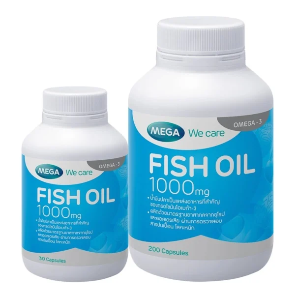 Mega Fish Oil 1000mg. 200 Capsules + 30 Capsules Оригинал