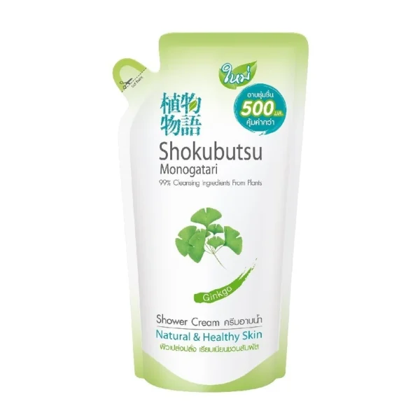 Shokubutsu Monogatari Shower Cream Ginkgo 500 Ml. Refill Оригинал