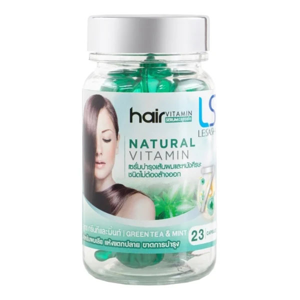 Le Sasha Hair Vitamin Serum Capsules Green Tea  Mint 23 Capsules Оригинал