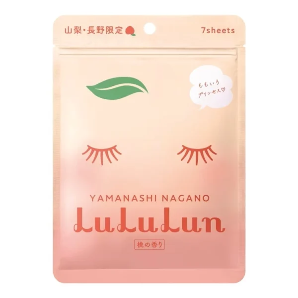 Lululun Face Mask Peach 7Day 7'S แผ่นมาส์กหน้า ลดเลือนริ้วรอย Оригинал