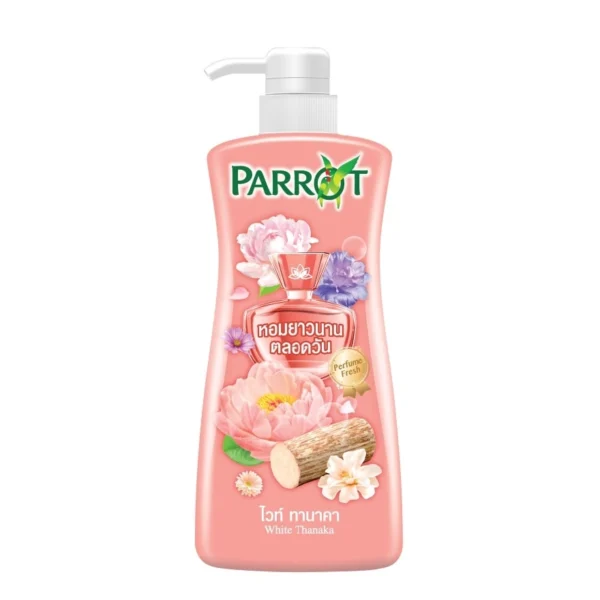 Parrot Shower Cream White Thanaka 450 Ml. หอมสดชื่น ผิวกระจ่างใส Оригинал