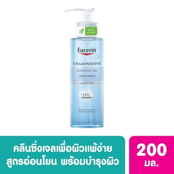Eucerin Ultrasensitive [Hyaluron] Cleansing Gel 200ml Оригинал