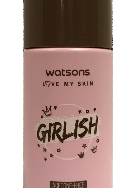 Watsons Girlish Acetone -Free Nail Polish Remover 100ml. Оригинал