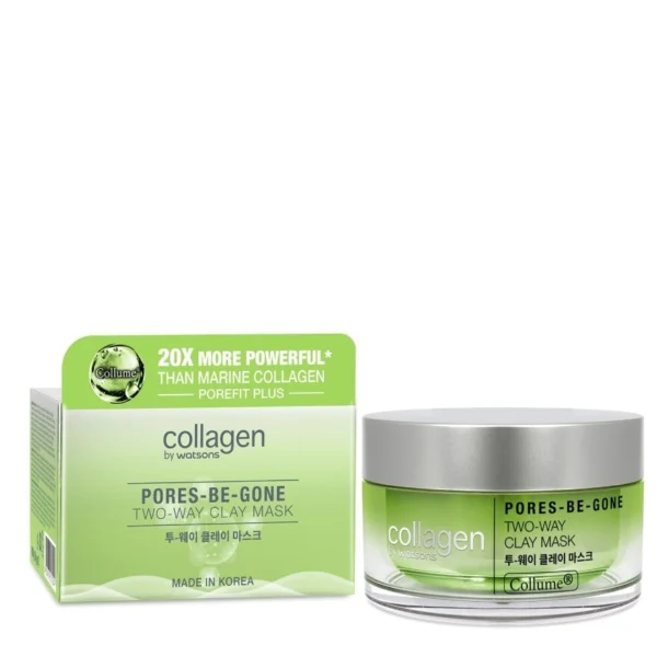Collagen by Watsons Pores-Be-Gone Two-Way Clay Mask 100g. Оригинал